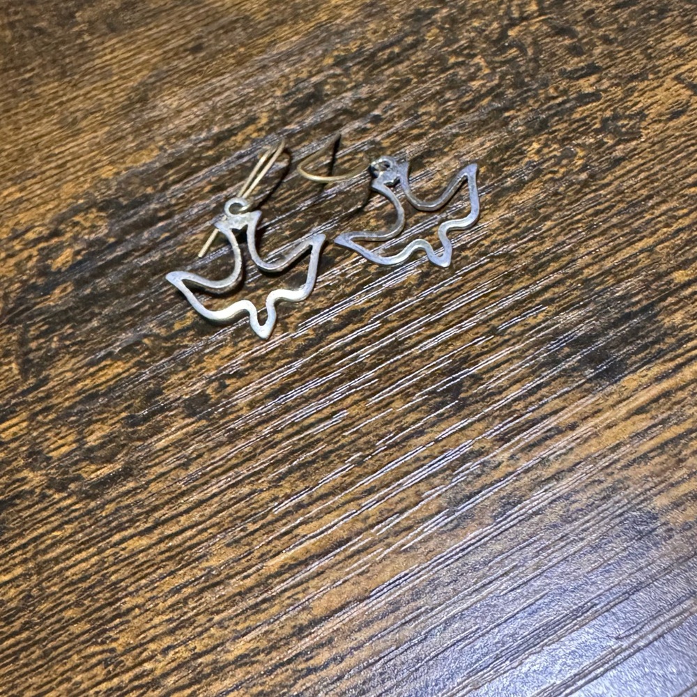 Silver Bird Earrings